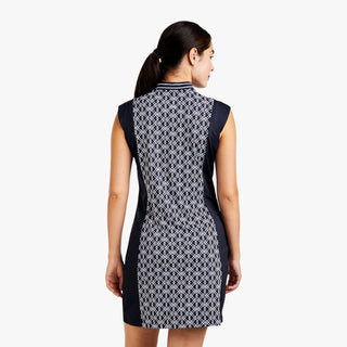 Liz Golf Dress - Navy & White