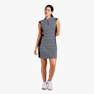 Liz Golf Dress - Navy & White