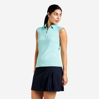 Ladies Nikki II Sleeveless Polo - Aruba Blue