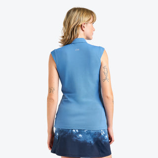 Nivo Ladies Nikki II Sleeveless Polo - Sea Reflection