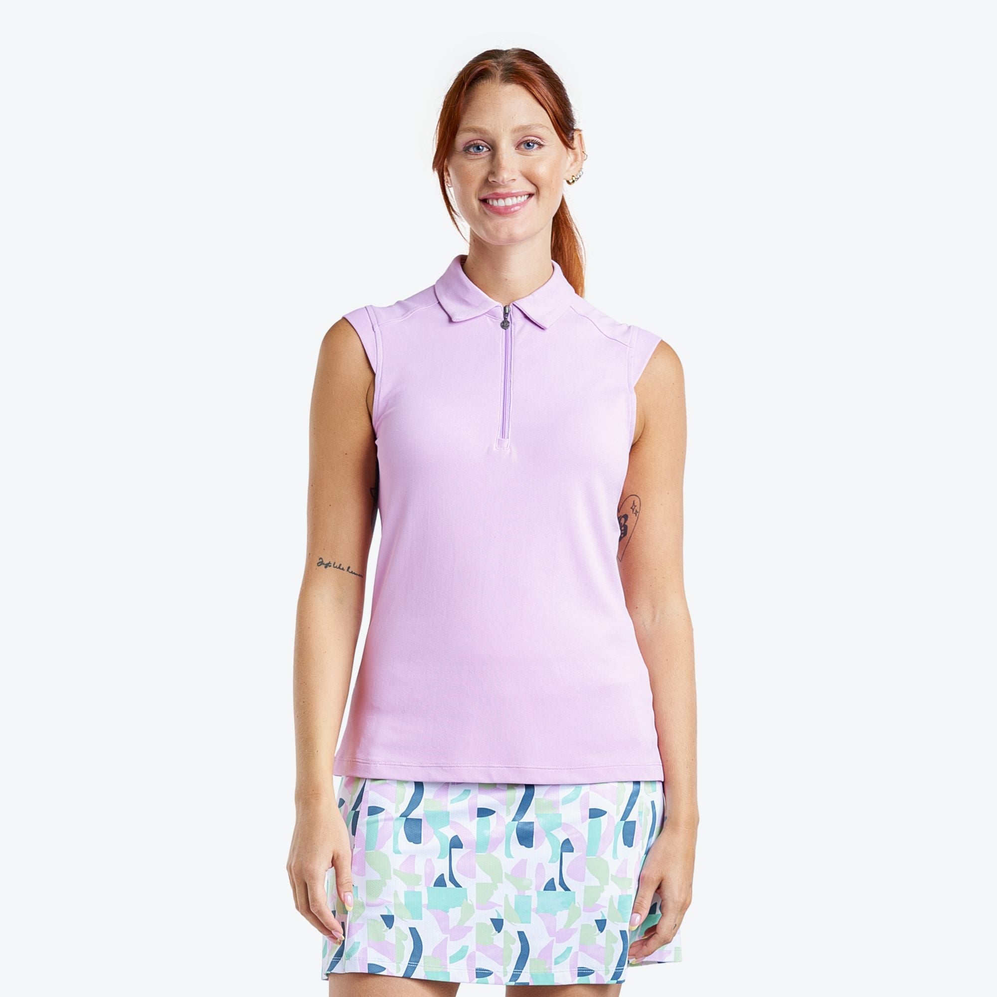 Nivo Ladies Nikki II Sleeveless Polo Bubblegum