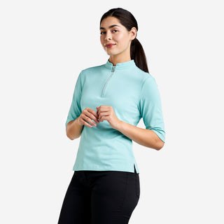 Ladies Noa II Half Sleeve Polo - Aruba Blue