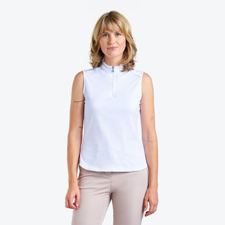 Nivo Ladies Naomi II Sleeveless Golf Mock - White