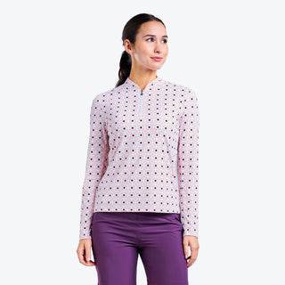 Nivo Ladies Lolita Long Sleeve Liv Cool Mock - Coral Reef