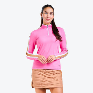 Nivo Ladies Gianna Long Sleeve Mock - Rosebush