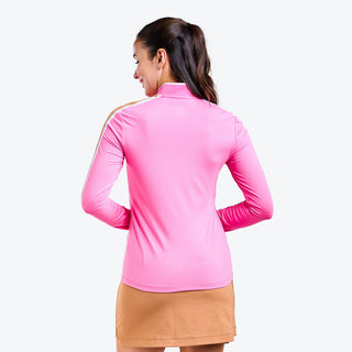 Nivo Ladies Gianna Long Sleeve Mock - Rosebush