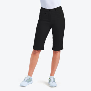 Nivo Ladies Nalini Long Ladies Golf Shorts - Black - Inseam 36CM
