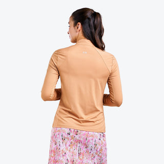 Nivo Ladies London Cardigan Golf Top - Camel