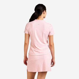 Lynda Cap Sleeve Polo - Crystal Rose