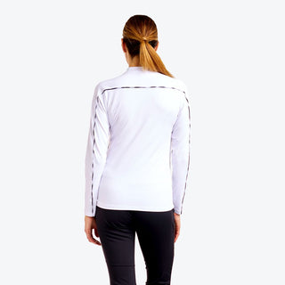Nivo Ladies Dollie Mock Long Sleeve Golf Top - White
