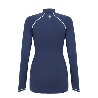 Penguin Ladies Golf Veronica Sun Protection Long Sleeve Top - Navy