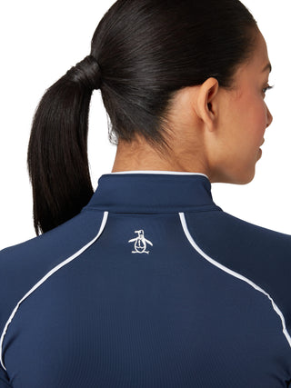 Penguin Ladies Golf Veronica Sun Protection Long Sleeve Top - Navy