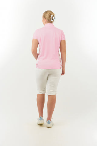 Pure Golf Ladies Holly Cap Sleeve Polo Shirt - Orchid Pink