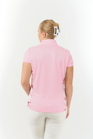 Pure Golf Ladies Holly Cap Sleeve Polo Shirt - Orchid Pink