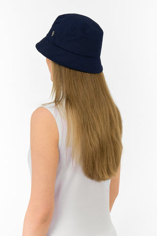Dua Lined Ladies Golf Bucket Hat - Navy