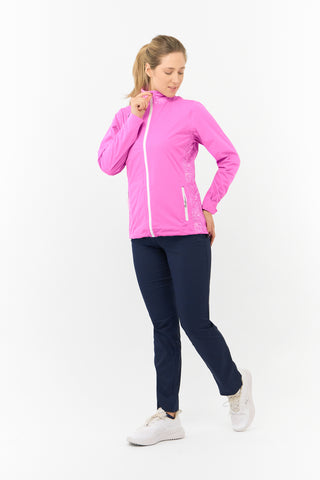 Pure Golf Jora Waterproof Full Zip Jacket - Azalea Paisley