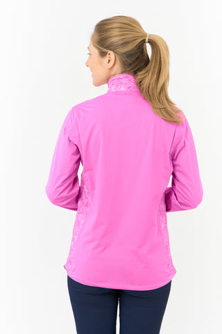 Pure Golf Jora Waterproof Full Zip Jacket - Azalea Paisley