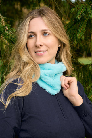 Tourmaline Blue Eira Fur Snood  - Pure Golf