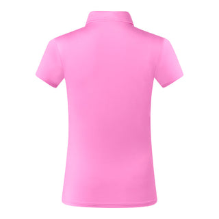 Pure Golf Christina Cap Sleeve Polo Shirt - Candy Pink