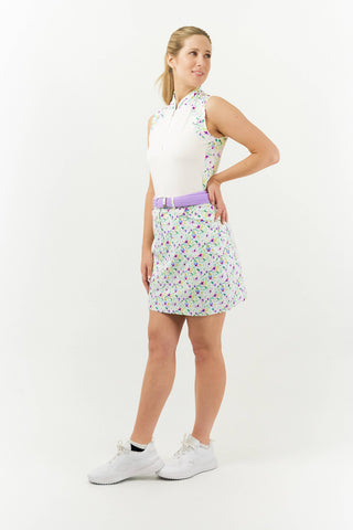 Pure Golf Clarity Printed Ladies Golf Skort - Ethereal Bouquet