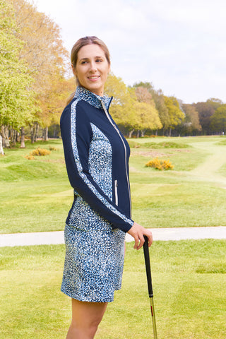 Pure Golf Breeze Ladies Golf Jacket - Peardrop Sapphire