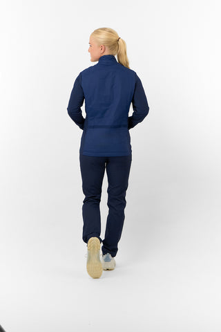 Pure Golf Irina Long Sleeve Padded Jacket - Navy