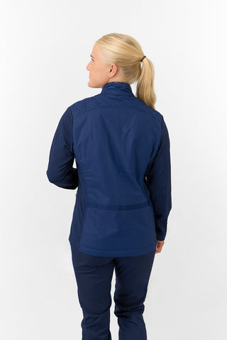 Pure Golf Irina Long Sleeve Padded Jacket - Navy