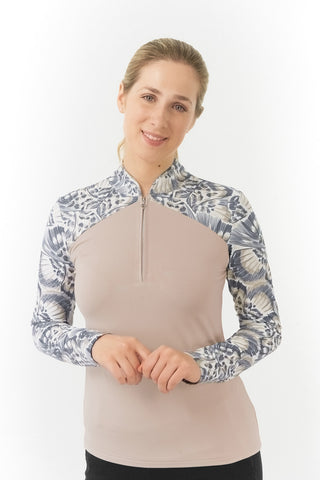 Pure Golf Maple Long Sleeve Golf Top - Kocho Dream