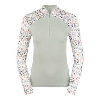 Pure Golf Maple Long Sleeve Golf Top - Autumn Embers