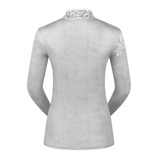 Pure Golf Natalie Brushed Golf Top - Scattered Leaves