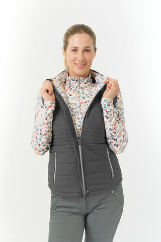 Pure Golf Eve Reversible Ladies Golf Gilet - Autumn Embers