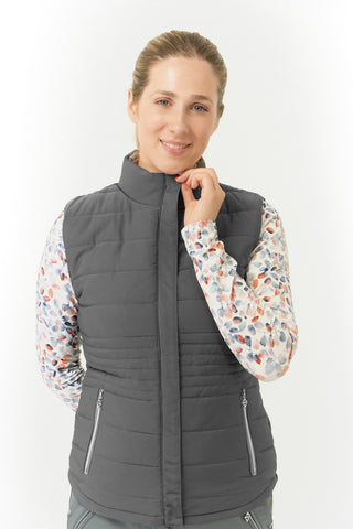 Pure Golf Eve Reversible Ladies Golf Gilet - Autumn Embers