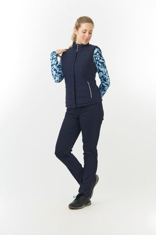 Pure Golf Eve Ladies Reversible Gilet for Golf - Midnight Rose