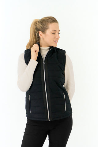 Pure Golf Hemisphere Fur Golf Gilet - Black