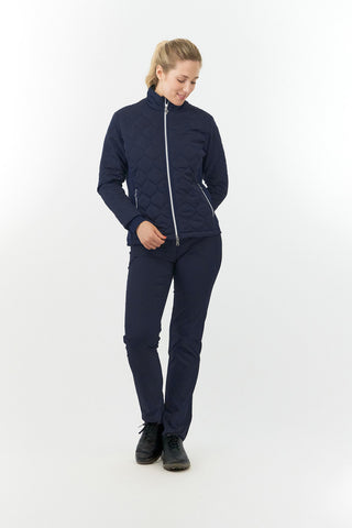 Pure Golf Bronwyn Quilted Ladies Golf Jacket - Navy