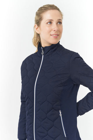 Pure Golf Bronwyn Quilted Ladies Golf Jacket - Navy