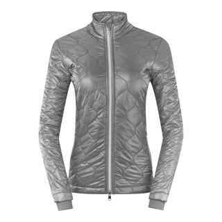 Pure Golf Bronwyn Quilted Ladies Golf Jacket - Charcoal Grey