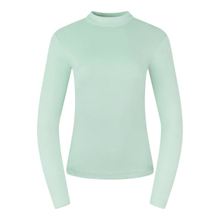 Pure Golf Olwen Super Soft Mock Neck Top - Frosted Sage Green