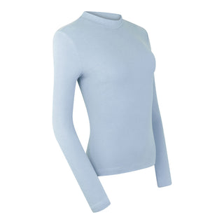 Pure Golf Olwen Super Soft Mock Neck Top - Powder Blue