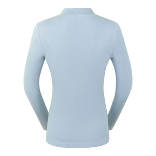 Pure Golf Olwen Super Soft Mock Neck Top - Powder Blue