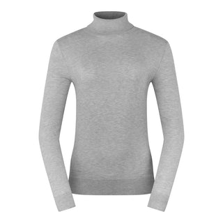 Pure Golf Simone Super Soft Roll Neck - Pale Grey