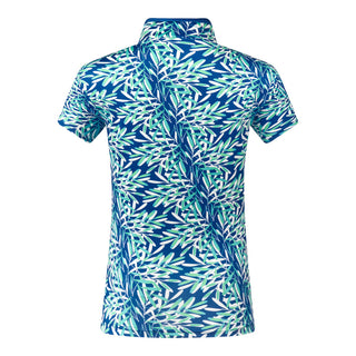 Pure Golf Ellen Short Sleeve Polo Shirt - Floating Palms Yale