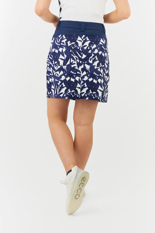 Accuracy Skort With Side Zip - Wild Peony Navy