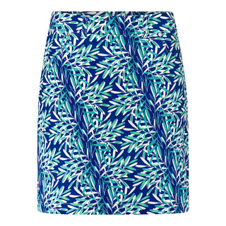 Accuracy Skort With Side Zip - Floating Palms Yale Navy