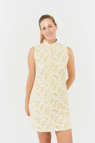 Miley Sleeveless Golf Dress - Sun Kissed