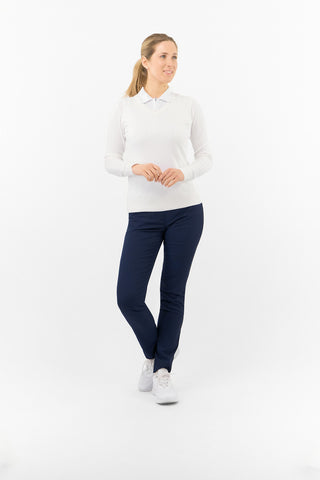 Suzie Summer Weight Jumper - White