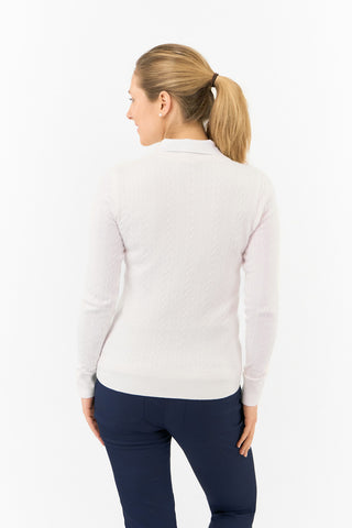 Suzie Summer Weight Jumper - White