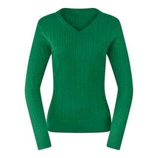 Pure Golf Suzie Summer Weight Jumper - Deep Emerald