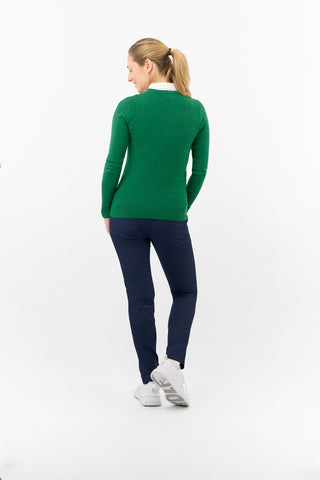 Suzie Summer Weight Jumper - Deep Emerald