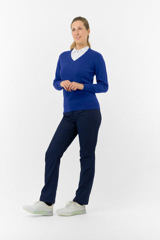 Pure Golf Suzie Summer Weight Jumper - Yale Navy